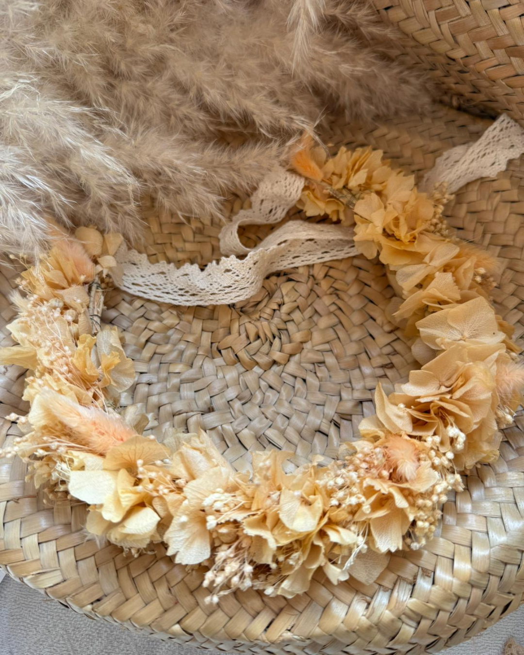 Corona Luz Melocotón Vintage