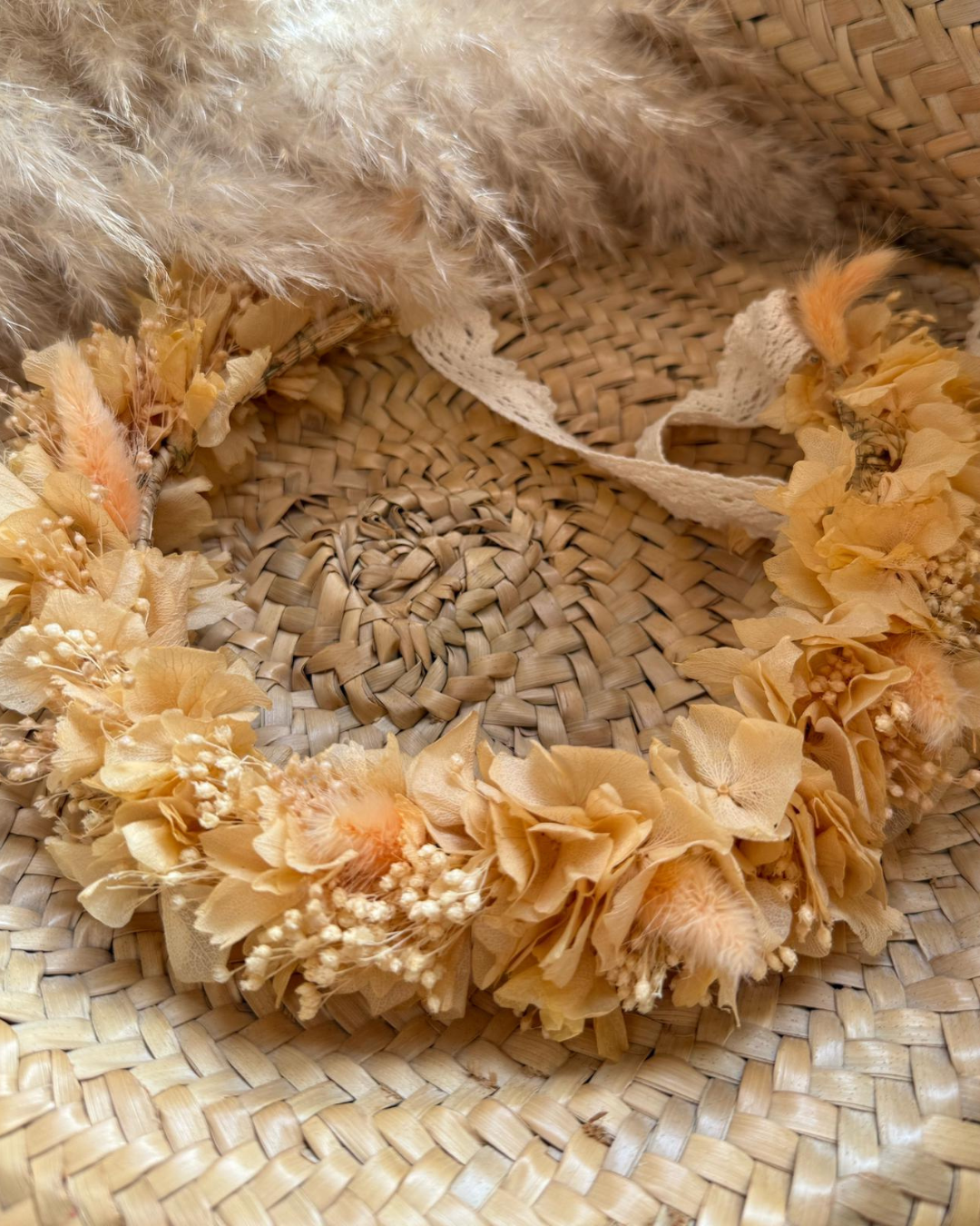 Corona Luz Melocotón Vintage