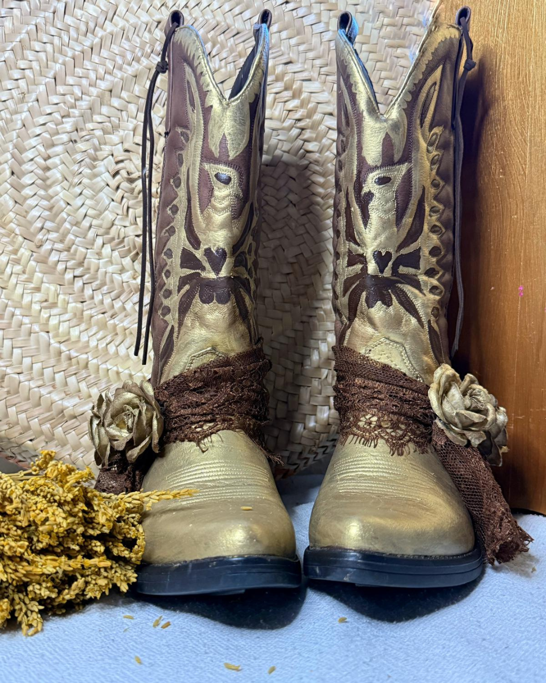 Botas Rosa del Oeste (Talla 36)