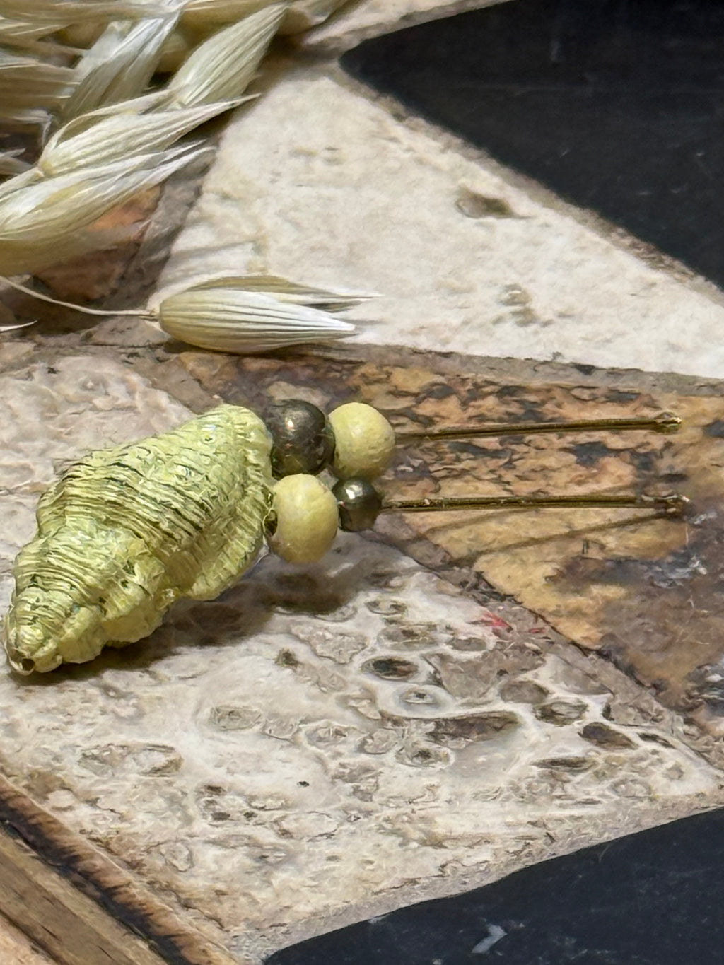 Horquilla Caracolas de Jade