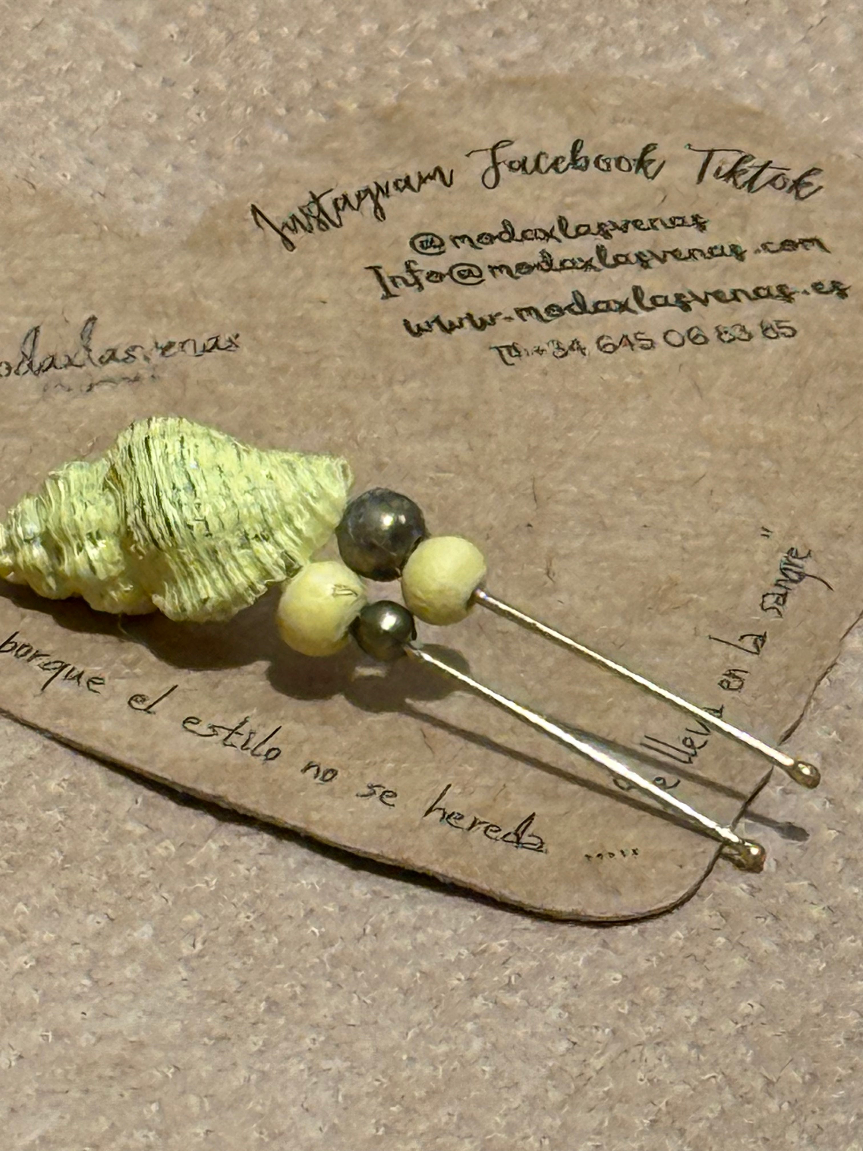 Horquilla Caracolas de Jade